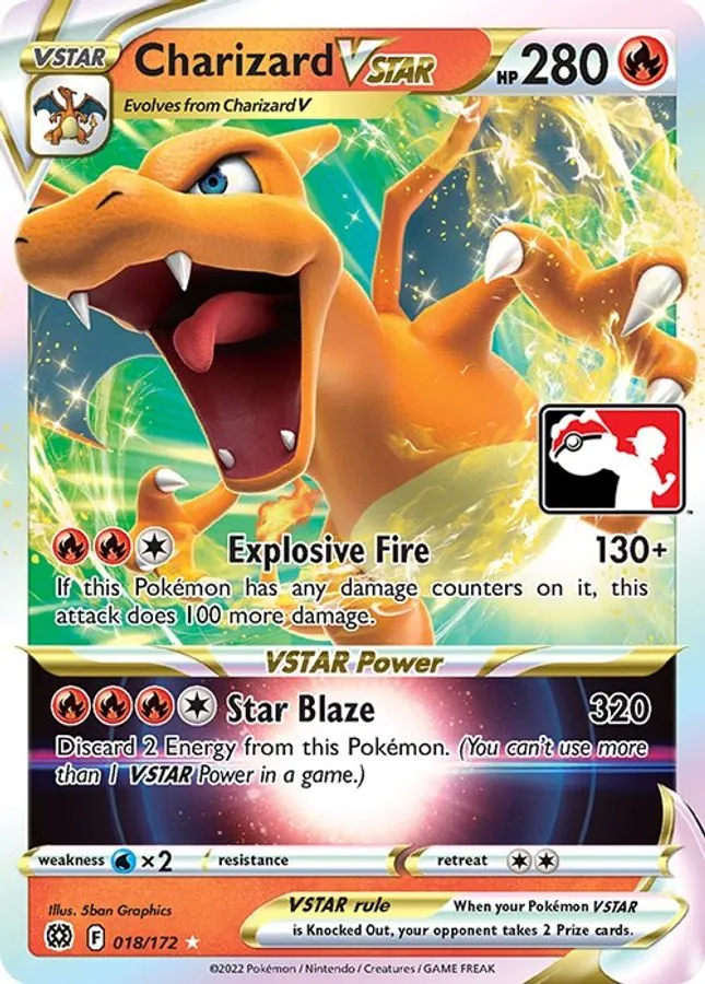 A Charizard VSTAR card, with VSTAR after the name